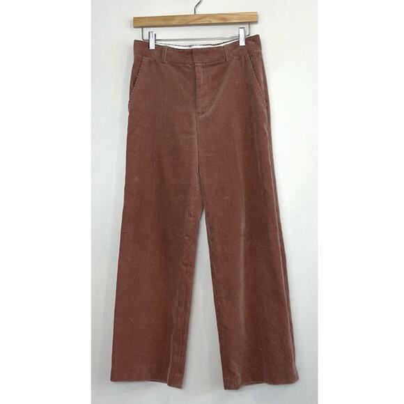 CLUB MONACO High Rise Wide-Leg Cords in Mauve - Picture 11 of 11